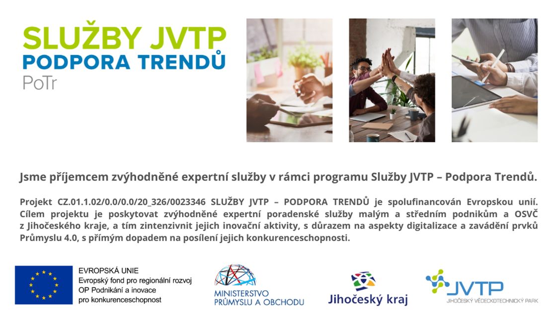 Vizitka programu Služby JVTP – Podpora Trendů